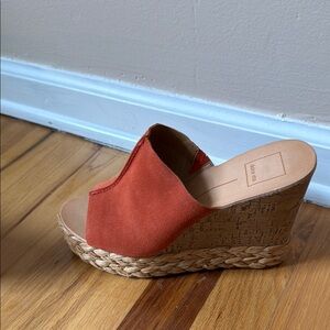 Dolce Vita Orange Wedges with Suede Upper